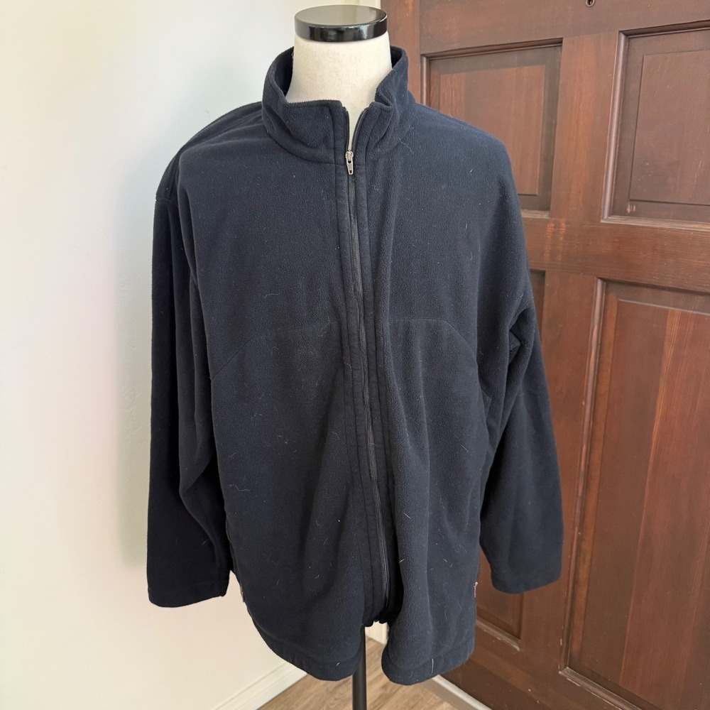 Patagonia Synchilla Full Zip Fleece Jacket | Black | Men's‎ Size XXL